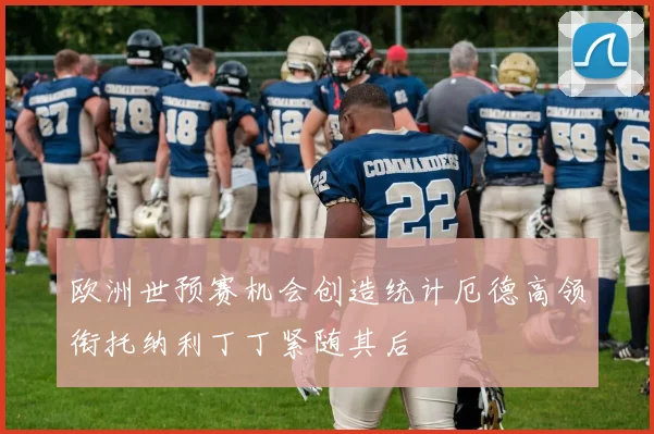 欧洲世预赛机会创造统计厄德高领衔托纳利丁丁紧随其后